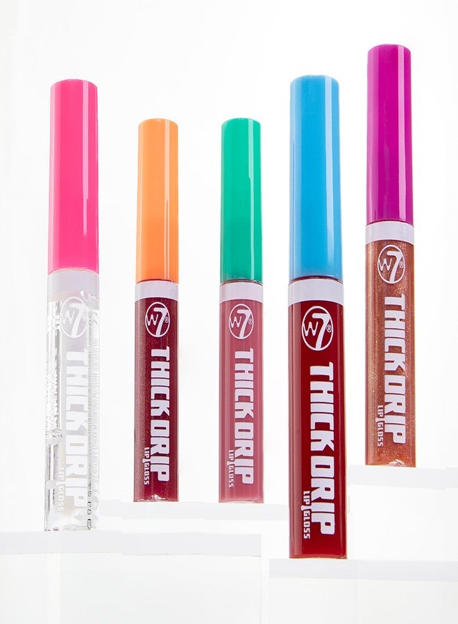 W7 All My Kisses Lip Gloss Gift Set – 5 Piece Thick Drip Collection - Hydrating Lip Care - Stocking Stuffer - Image 2